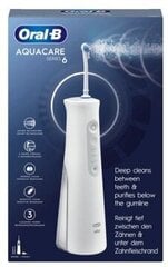 Ирригатор Oral-B AquaCare Pro Expert 6, беспроводной, белый цена и информация | Ирригаторы | 220.lv