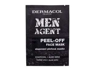 Sejas maska vīriešiem Dermacol Men Agent, 2 x 7,5 ml cena un informācija | Sejas maskas, acu maskas | 220.lv