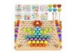 Koka mozaīkas puzle ar krāsainām pērlītēm Kruzzel cena un informācija | Attīstošās rotaļlietas | 220.lv
