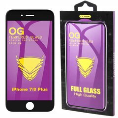 OG Premium Stikla vāciņš iPhone 6/6s Plus, melns цена и информация | Защитные пленки для телефонов | 220.lv