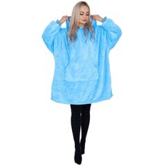 Одеяло с капюшоном большого размера hoodie blanket Springos HA7319, морской синий цена и информация | Одеяла | 220.lv