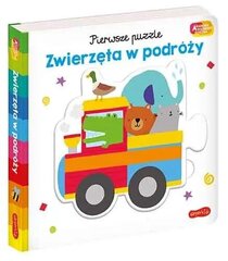 Брошюра «Академия мудрых детей». Первые пазлы. Животные в дороге цена и информация | Книги для детей | 220.lv