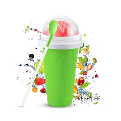 Ledus dzērienu pagatavošanas krūze - Slushy Cup Frozen Magic green цена и информация | Стаканы, фужеры, кувшины | 220.lv