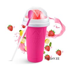 Frozen Magic ledus dzērienu pagatavošanas krūze Slushy Cup, rozā цена и информация | Стаканы, фужеры, кувшины | 220.lv