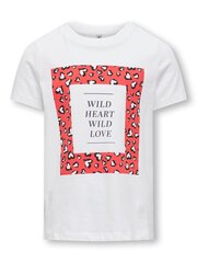 Женская футболка Only, белый цена и информация | Рубашки для девочек | 220.lv