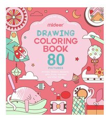 Mideer drawing coloring book 80 pictures cena un informācija | Krāsojamās grāmatas | 220.lv