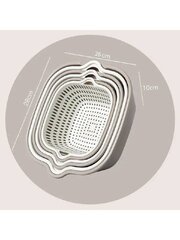 Многоразовый кухонный дуршлаг, Electronics LV-324, 6 шт цена и информация | Кухонные принадлежности | 220.lv