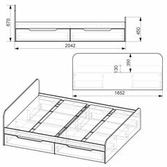 Gulta Viola 160, brūna цена и информация | Кровати | 220.lv