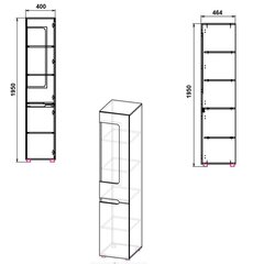 Шкаф Стиль Мс Шафа - 24P, коричневый цена и информация | Шкафы | 220.lv