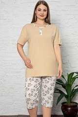 Pidžama sievietēm P1068-48/50, bēša cena un informācija | Naktskrekli, pidžamas | 220.lv