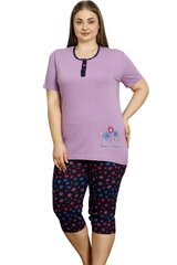 Фиолетовая женская пижама больших размеров P1008-VI-48/50 цена и информация | Женские пижамы, ночнушки | 220.lv
