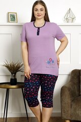Фиолетовая женская пижама больших размеров P1008-VI-48/50 цена и информация | Женские пижамы, ночнушки | 220.lv