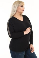 Blūze sievietēm C517-42, melna цена и информация | Женские блузки, рубашки | 220.lv