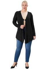 Черная блузка в стиле кардигана с пряжкой O192-JU-44 цена и информация | Женские кофты | 220.lv