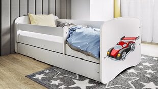 Balta babydreams gulta ar atvilktni, bez matrača 140/70 cena un informācija | Bērnu gultas | 220.lv