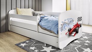 Белая кровать babydreams с ящиком и матрасом 140/70 цена и информация | Детские кровати | 220.lv
