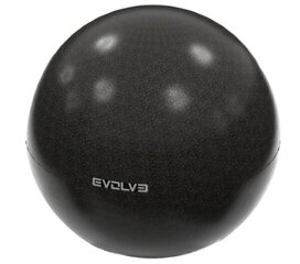 Pilates bumba Evolve, 25 cm, melna цена и информация | Гимнастические мячи | 220.lv