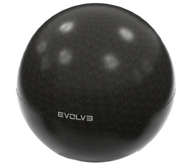 Pilates bumba Evolve, 25 cm, melna cena un informācija | Vingrošanas bumbas | 220.lv