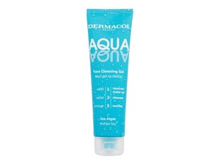 Gela sejas mazgāšanas līdzeklis Dermacol Aqua 3in1, 150 ml cena un informācija | Sejas ādas kopšana | 220.lv