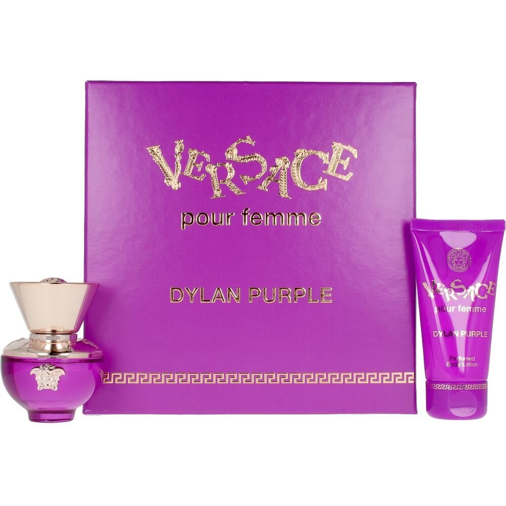 Komplekts Versace Pour Femme Dylan Purple Set sievietēm: parfimērijas ūdens EDP, 30 ml + ķermeņa losjons, 50 цена и информация | Sieviešu smaržas | 220.lv