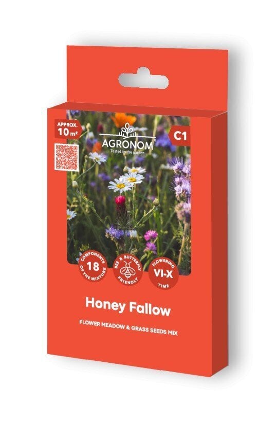 Puķu un zāļu sēklu maisījums Honey Fallow cena un informācija | Zāliena sēklas | 220.lv