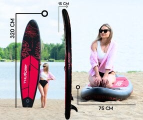 Piepūšams SUP dēlis Thunder Moth 320 цена и информация | SUP доски, водные лыжи, водные аттракционы | 220.lv