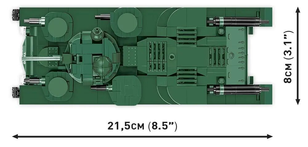 Konstruktors Tank A1E1 Cobi, 887 gab. цена и информация | Konstruktori | 220.lv