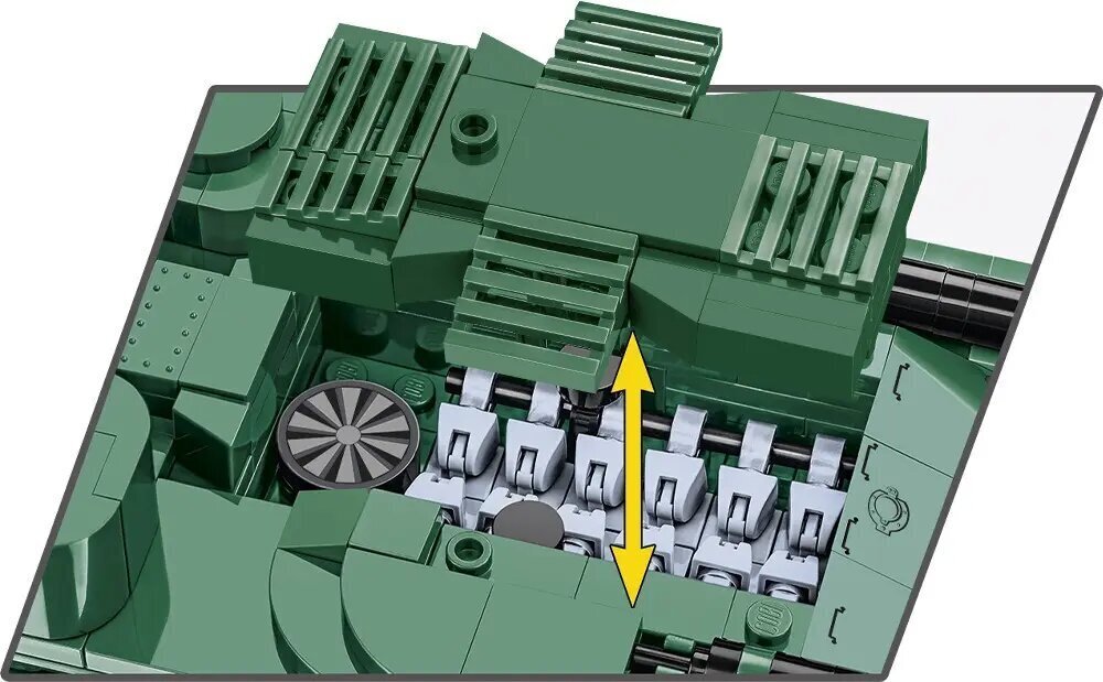 Konstruktors Tank A1E1 Cobi, 887 gab. цена и информация | Konstruktori | 220.lv