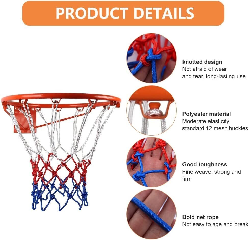 Izturīgs profesionālais basketbola tīkls Butyeak cena un informācija | Citi basketbola aksesuāri | 220.lv