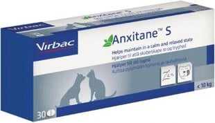 Uztura bagātinātājs suņiem un kaķiem pret stresu Virbac Anxitane S, 30 tab. cena un informācija | Vitamīni, uztura bagātinātāji, pretparazītu līdzekļi suņiem | 220.lv