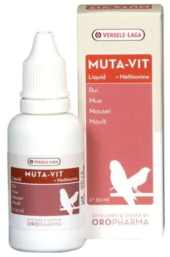 Vitamīni pirms vairošanas Versele-Laga Muta-Vit Liquid, 30 ml cena un informācija | Putnu barība | 220.lv
