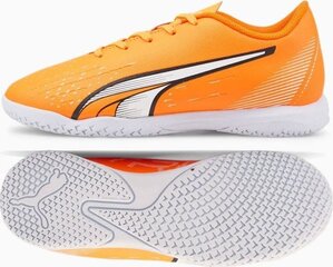 Futbola apavi Puma Ultra Play IT Jr 107237 01, oranži cena un informācija | Futbola apavi | 220.lv