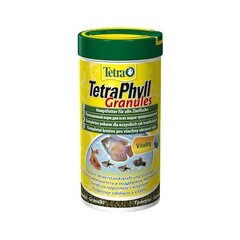 Akvārija zivju barība Tetra TetraPhyll Granulas, 250 ml цена и информация | Корм для рыб | 220.lv