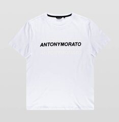 МУЖСКАЯ ФУТБОЛКА ANTONY MORATO SUPER SLIM FIT WHITE 33246-7 цена и информация | Мужские футболки | 220.lv