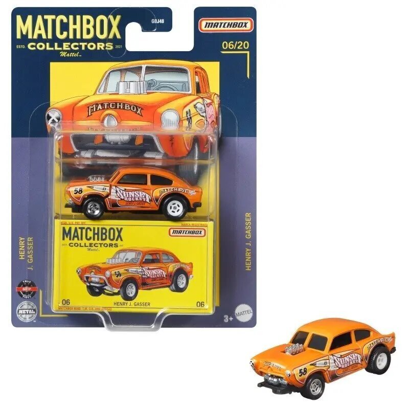 Rotaļu automašīna Matchbox, oranža cena un informācija | Rotaļlietas zēniem | 220.lv