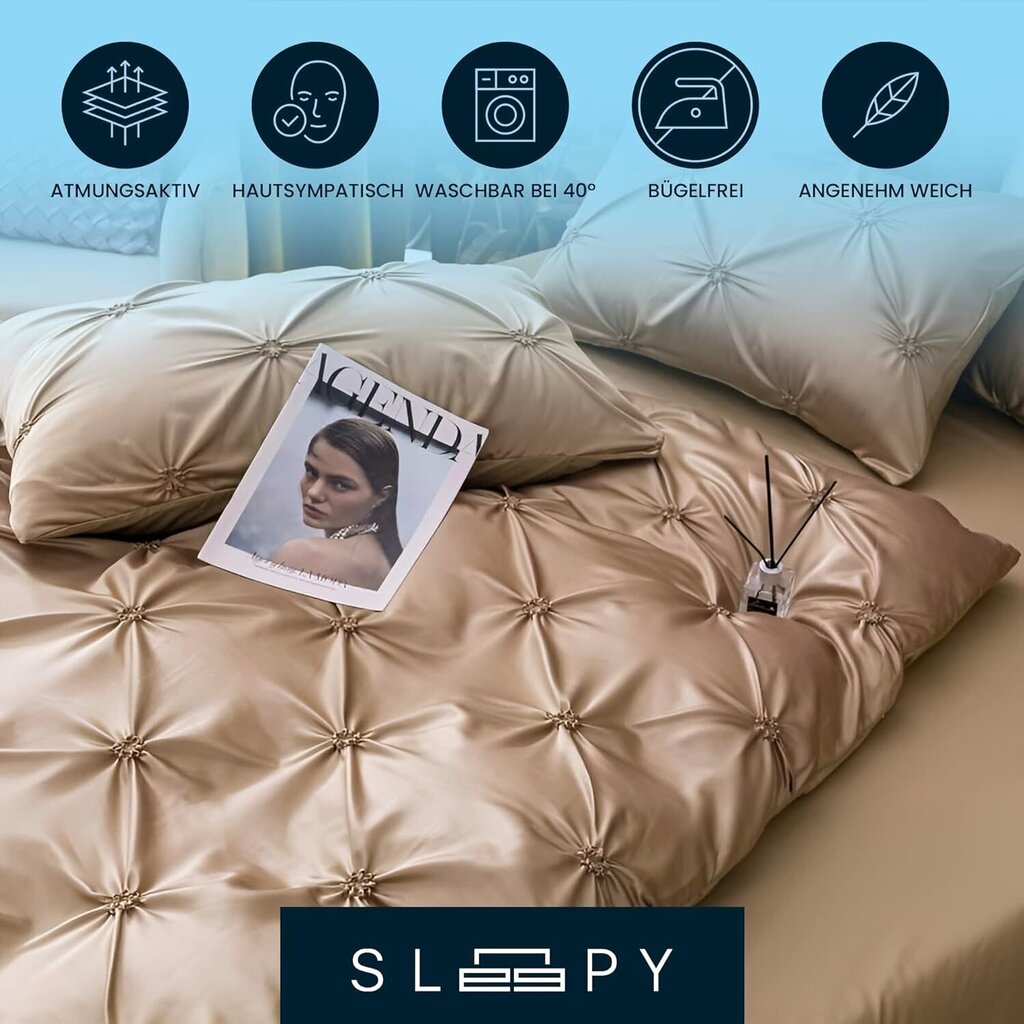 Pierre Mond Sleepy gultas veļas komplekts 4 gabali brūns cena un informācija | Gultas veļas komplekti | 220.lv
