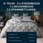 Pierre Mond Sleepy gultas veļas komplekts 4 gab. pelēks cena un informācija | Gultas veļas komplekti | 220.lv