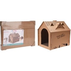 картонный домик для кошки 48x34x36 см цена и информация | Лежаки, домики | 220.lv