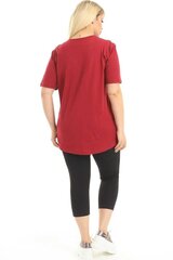 T-krekls sievietēm R145-RA-46, sarkans cena un informācija | Blūzes, sieviešu krekli | 220.lv