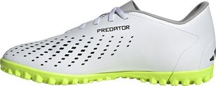 Futbola apavi Adidas Predator Accuracy.4 TF, 40. izmērs, pelēki/zaļi cena un informācija | Futbola apavi | 220.lv