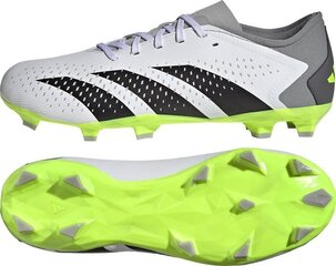 Futbola apavi Adidas Predator Accuracy.3 L FG, 46 2/3. izmērs, pelēki/zaļi цена и информация | Футбольные ботинки | 220.lv