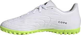 Futbola apavi Adidas Copa Pure.4 TF, 45 1/3. izmērs, balti/zaļi cena un informācija | Futbola apavi | 220.lv