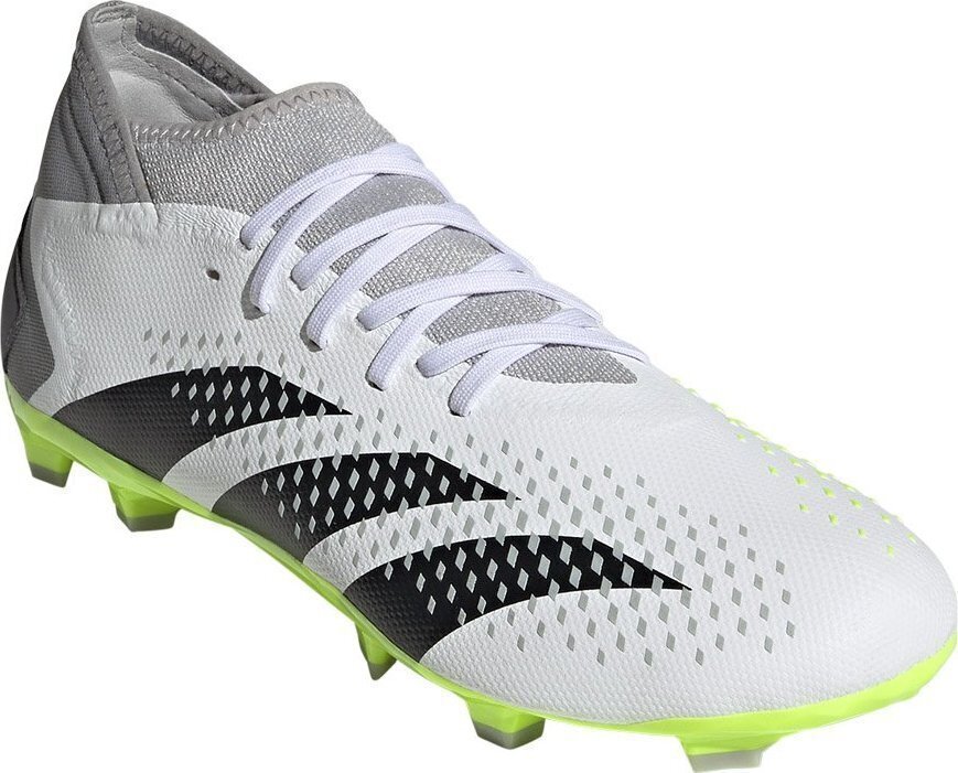 Futbola apavi Adidas Predator Accuracy.3 FG, 41 1/3. izmērs, pelēki/zaļi цена и информация | Futbola apavi | 220.lv