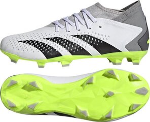 Futbola apavi Adidas Predator Accuracy.3 FG, 41 1/3. izmērs, pelēki/zaļi цена и информация | Футбольные ботинки | 220.lv