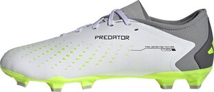 Futbola apavi Adidas Predator Accuracy.3 L FG, 45 1/3. izmērs, pelēki/zaļi цена и информация | Футбольные ботинки | 220.lv