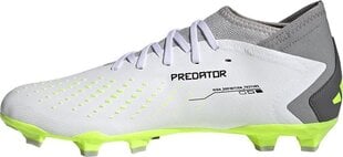 Futbola apavi Adidas Predator Accuracy.3 FG, 42 2/3. izmērs, pelēki/zaļi cena un informācija | Futbola apavi | 220.lv