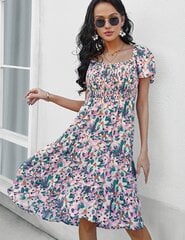 Женское платье в стиле бохо MSFILIA, цветочный принт цена и информация | Платья | 220.lv