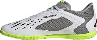 Futbola apavi Adidas Predator Accuracy.4 IN, 44 2/3. izmērs, balti/zaļi cena un informācija | Futbola apavi | 220.lv