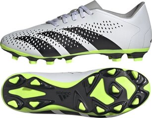 Futbola apavi Adidas Predator Accuracy.4 FxG, 44 2/3. izmērs, balti/zaļi cena un informācija | Futbola apavi | 220.lv
