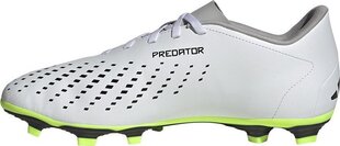 Футбольные бутсы Adidas Predator Accuracy.4 FxG, размер 46 2/3, белый/зеленый цвет цена и информация | Футбольные бутсы Adidas Nemeziz 19.4 In J, зеленые | 220.lv